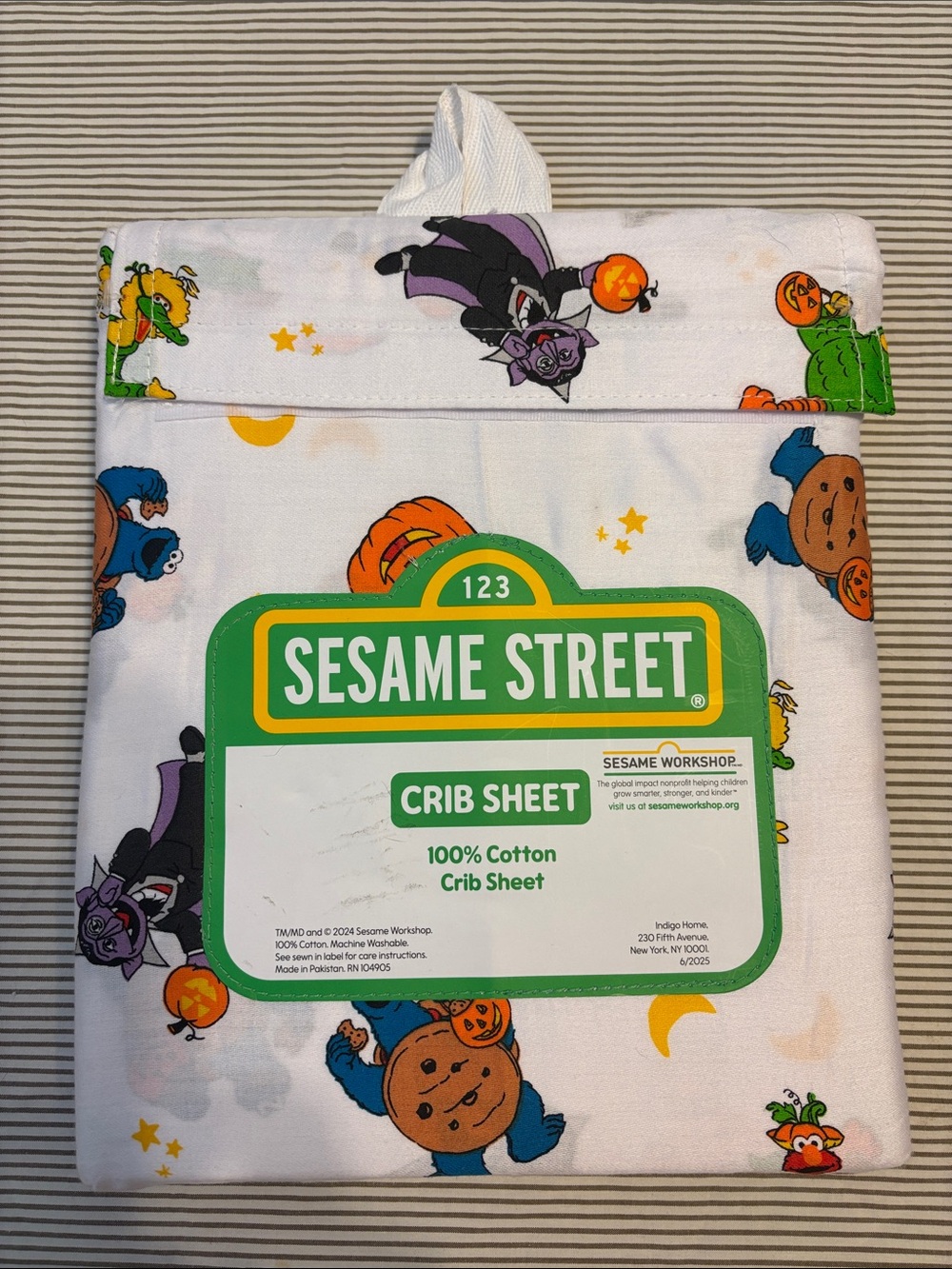Sesame Street Halloween Crib Sheet